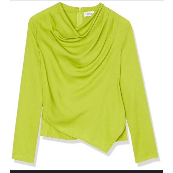 Terea Women's Cataleya Draped Neck Asymmetric Blouse size 5X NWT - Picture 3 of 6